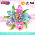 Hochwertige handgemachte brillante Rhinestone-Blumen-Brosche